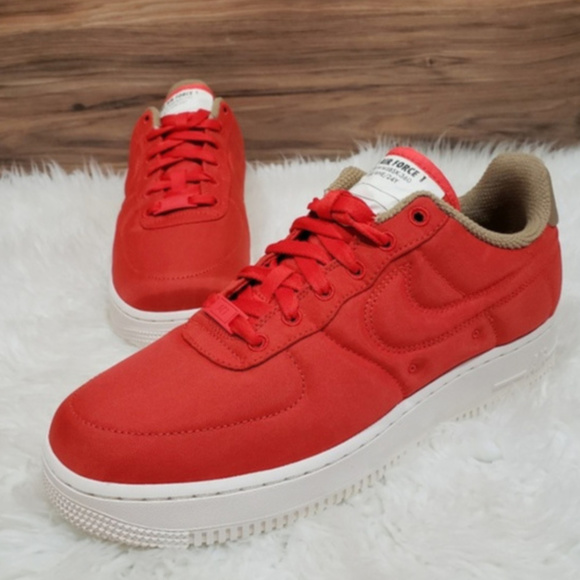 Nike Shoes - New Nike Air Force 1 Lux Red Low Sneakers